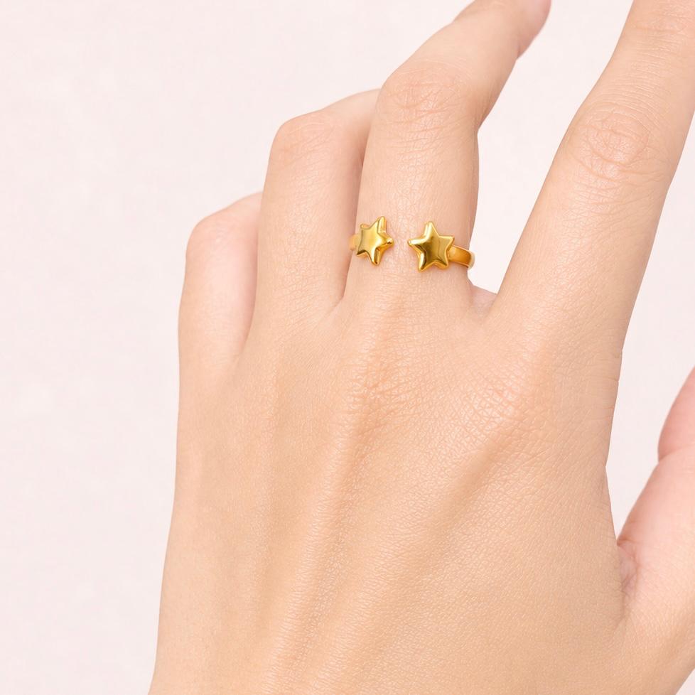 Anillo Doble Estrella