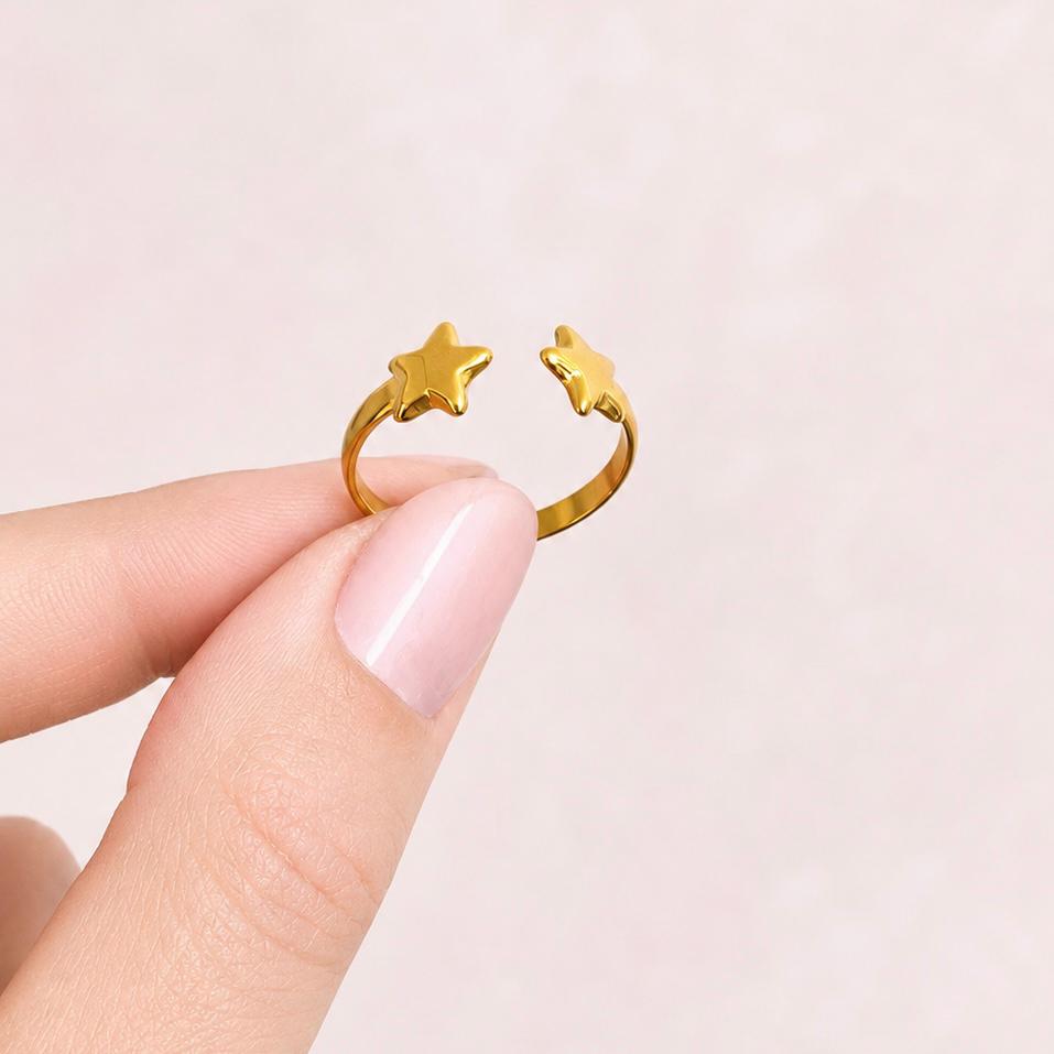 Anillo Doble Estrella